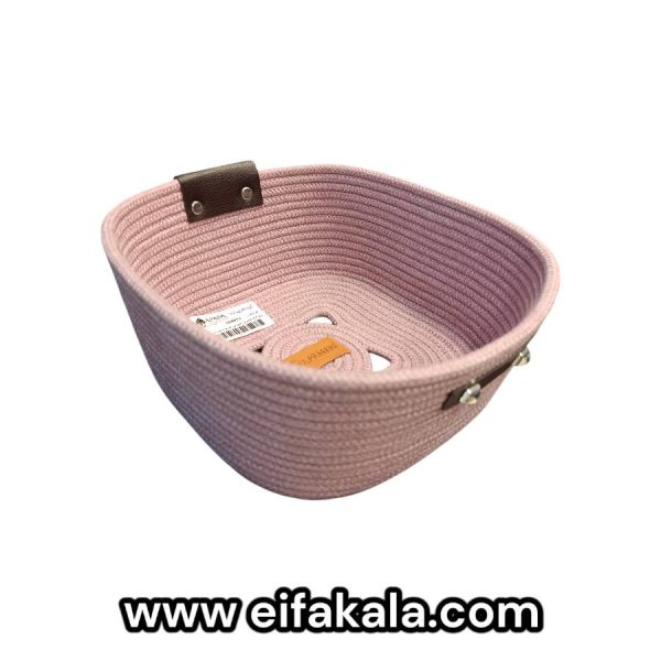 سبد طرح مروارید جنس نخ پنبه مدل 104013
