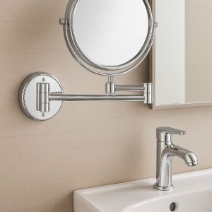 آینه اصلاح دیواری بازویی با بزرگنمایی ۵x