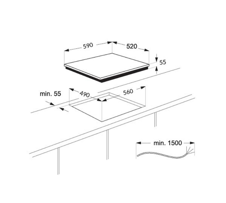 صفحه برقی توکار مونوگرام مدل MGBH604GB86GE - تصویر 2