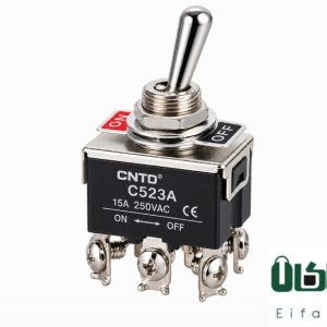 کلید کلنگی C523A برند CNTD | 15A 250V
