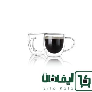 لیوان پیرکس دو جداره ۲۵۰ میلی‌لیتر