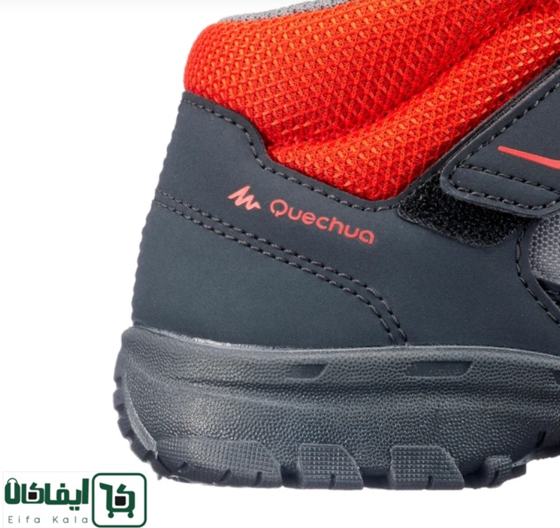نیم بوت بچگانه کچوا MH100 Mid طوسی قرمز - تصویر 3