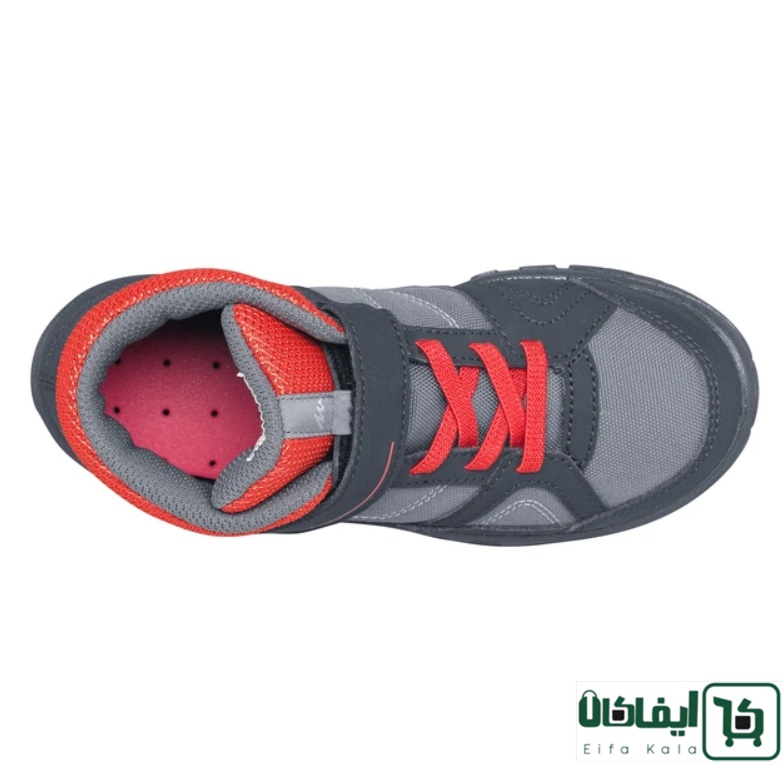 نیم بوت بچگانه کچوا MH100 Mid طوسی قرمز - تصویر 4
